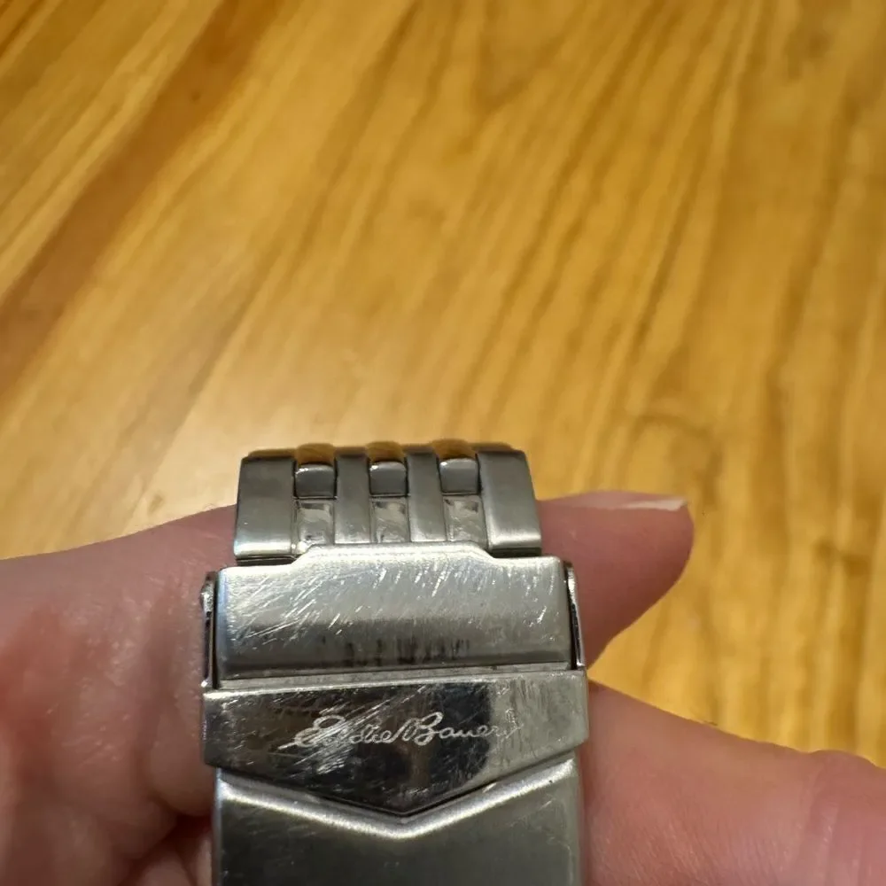 Eddie Bauer Men’s Watch - Dual Time, 5ATM O874 Silver